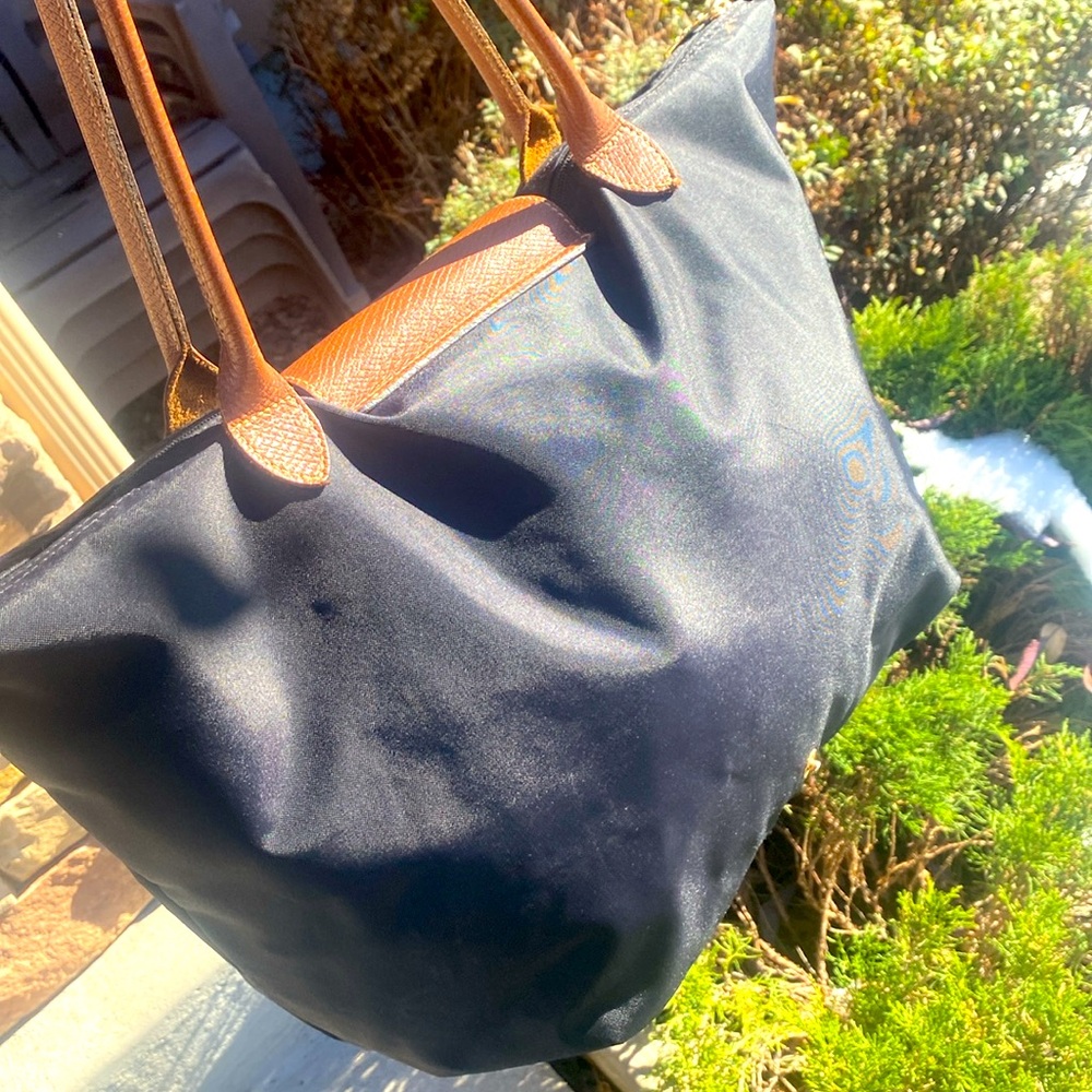 Longchamp 'Medium 'Le Pliage' Tote Shoulder Bag, Black - Picture 6 of 16